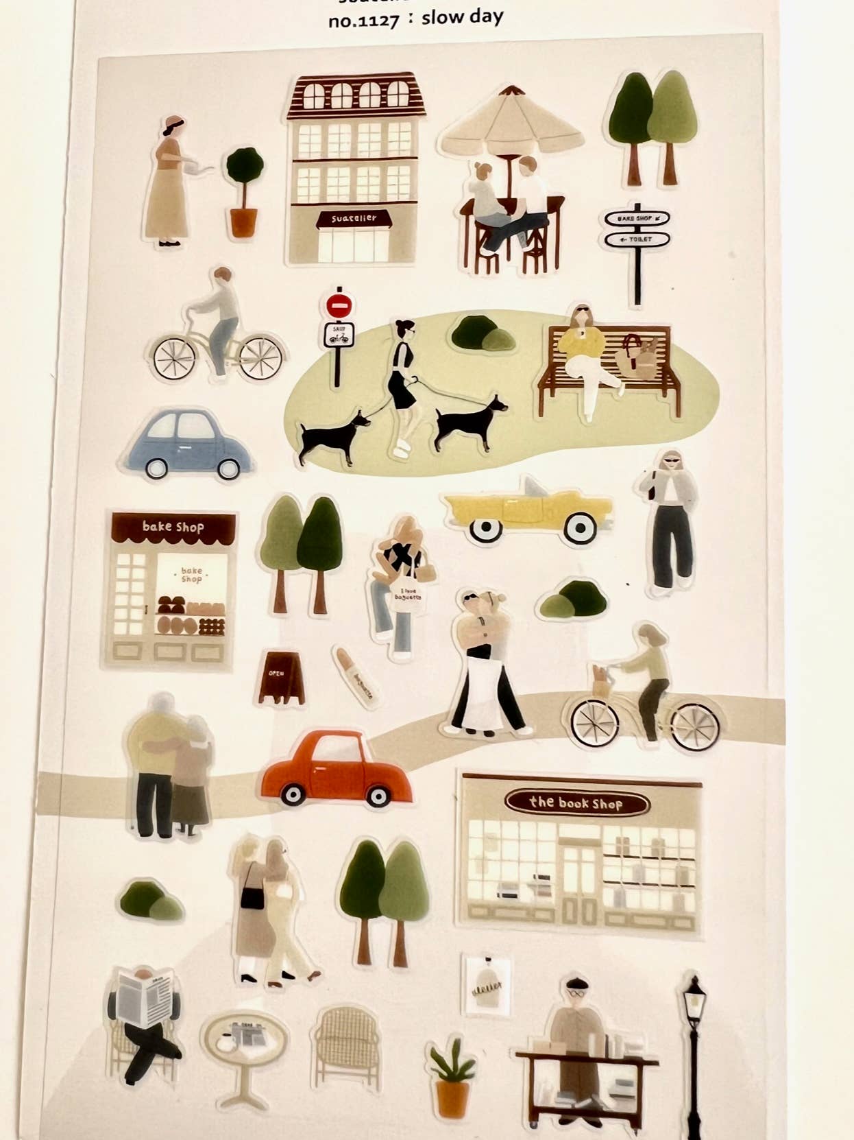 01127 SLOW DAY STICKERS - homesewn