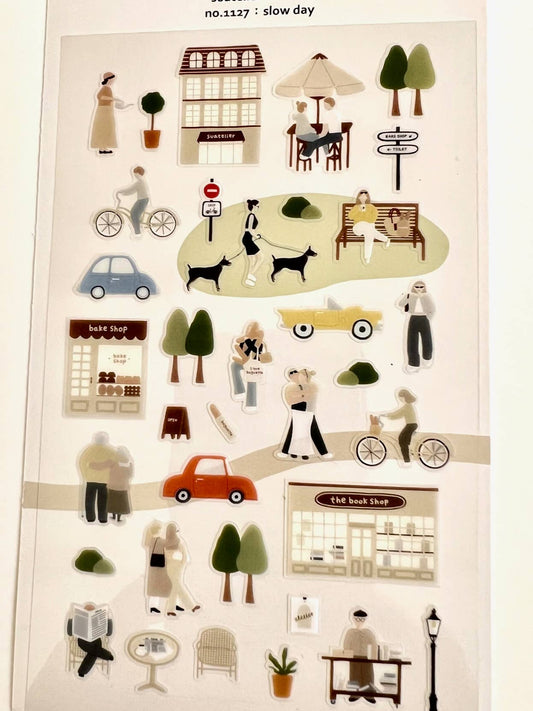 01127 SLOW DAY STICKERS - homesewn