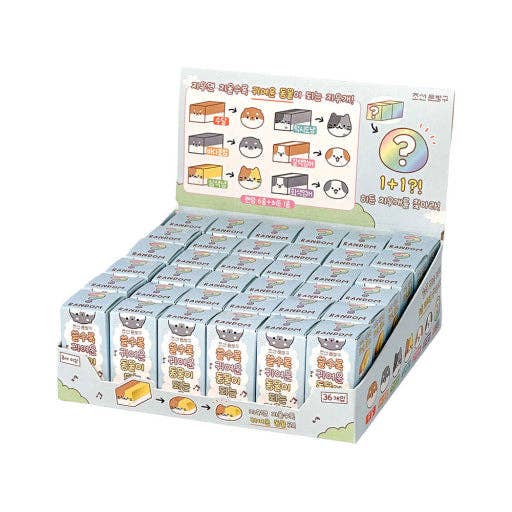 Magic Transform Animal Eraser – Cute Blind Box Puzzle Eraser
