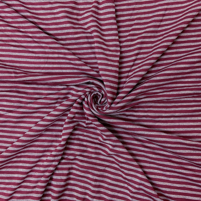 Rayon Spandex Stripe Jersey Knit 58" wide - Sold by the 1/4 Yard
