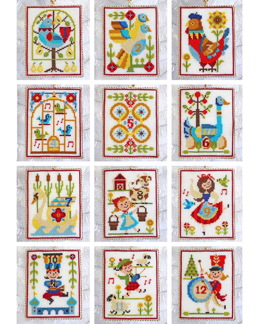 12 Days of Christmas Cross Stitch Pattern - homesewn
