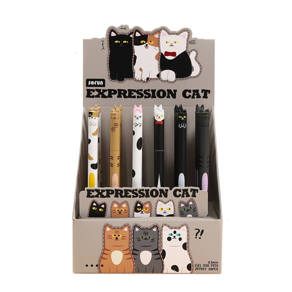 22728 Expression Cat Gel Pen - 36 - homesewn
