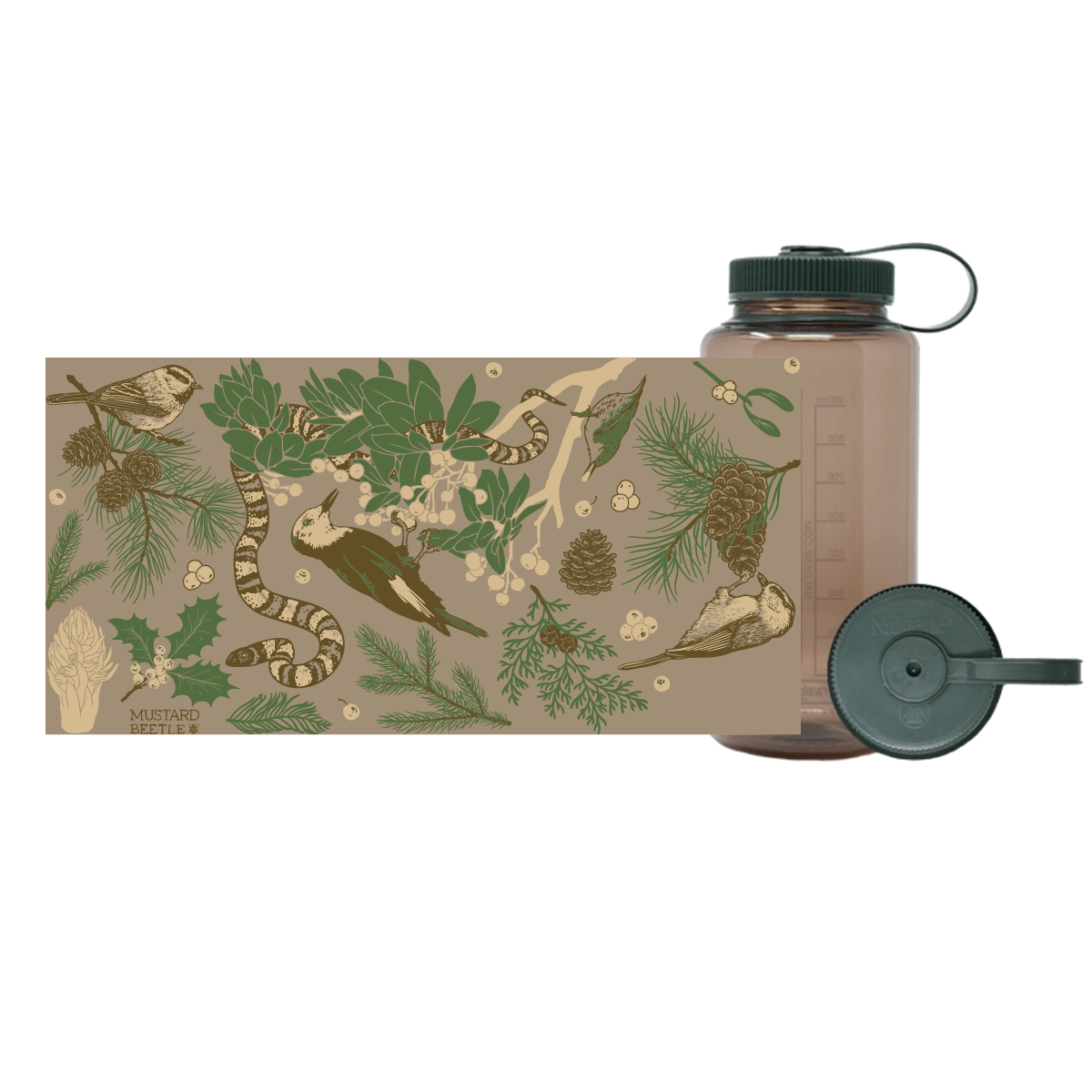 32oz Nalgene: Alpine Forest - homesewn