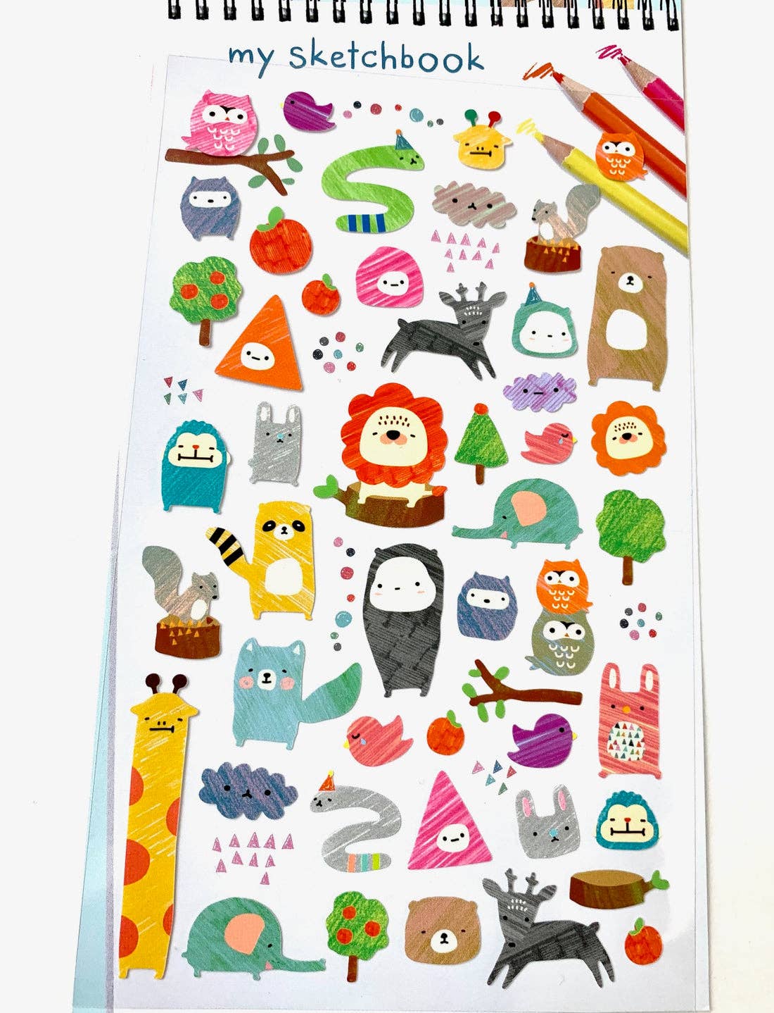40450 Animal Sketchbook Stickers - homesewn
