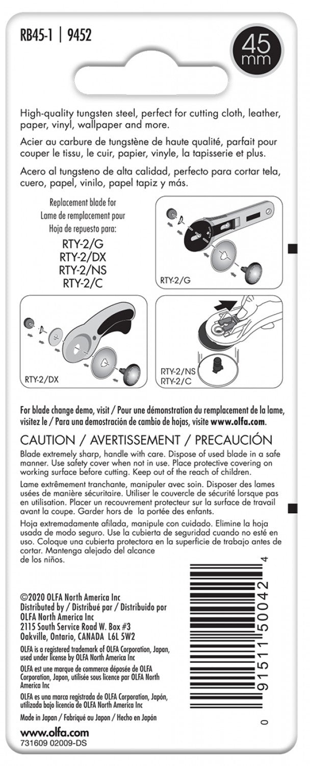 45mm Rotary Blade - homesewn