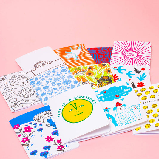 B6 Softcover Blank Notebook - Seaweed Pattern