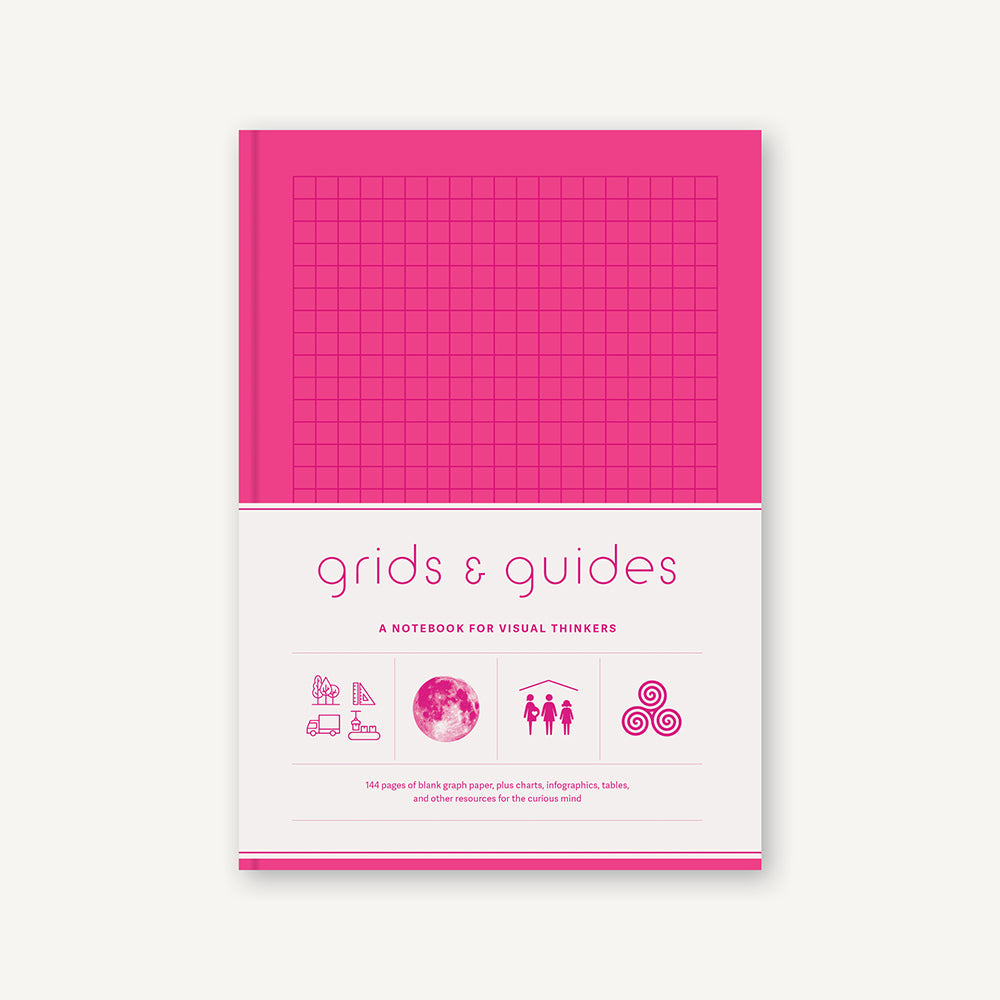 Grids & Guides (Pink) notebook cover