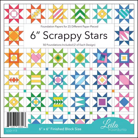6" Scrappy Stars Foundation Paper