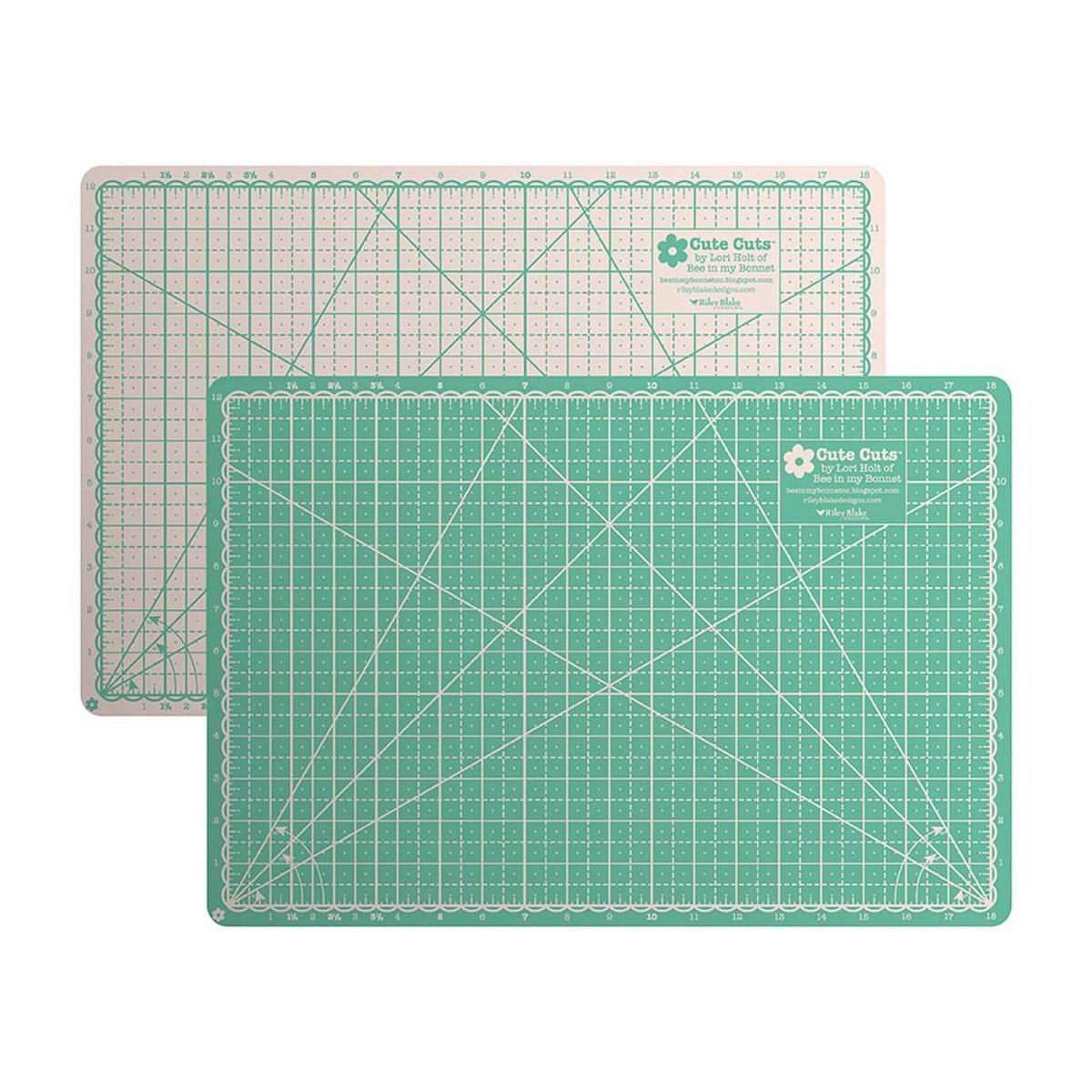 Lori Holt Cute Cuts Cutting Mat 12in x 18in - Leaf and Latte