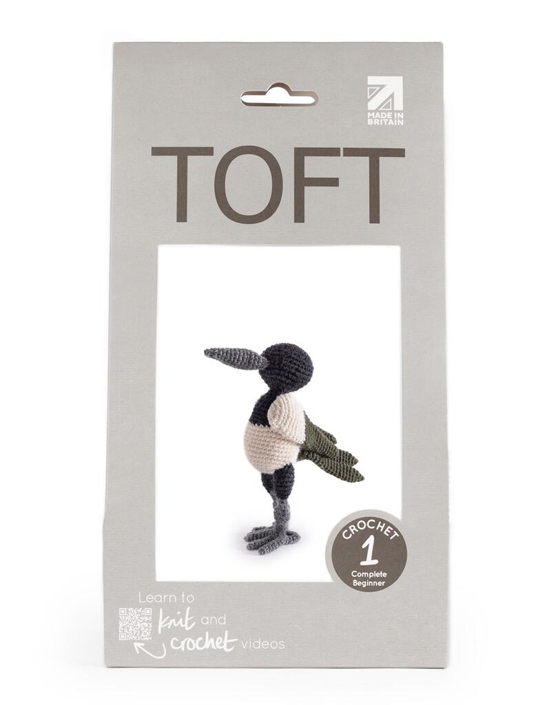 Alan the Magpie Crochet Kit - homesewn
