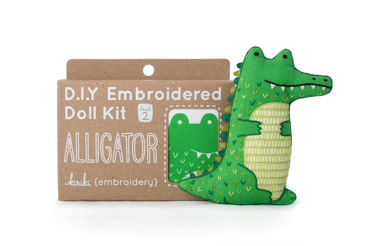 Alligator - Embroidery Kit - homesewn