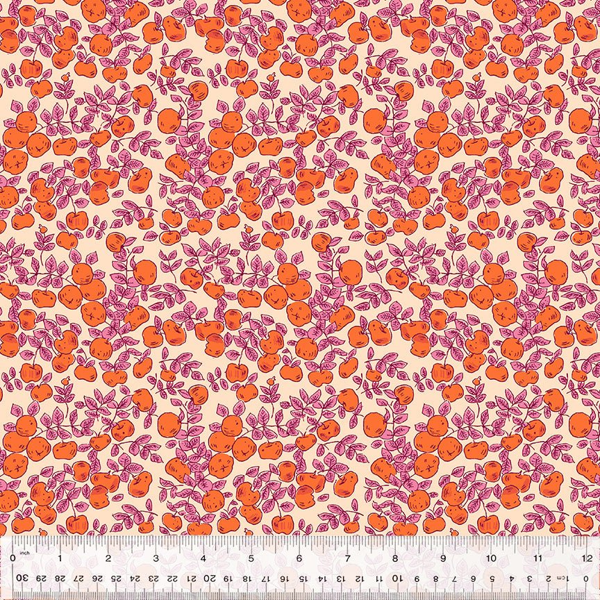 Apples - Magenta - Forestburgh Heather Ross - homesewn