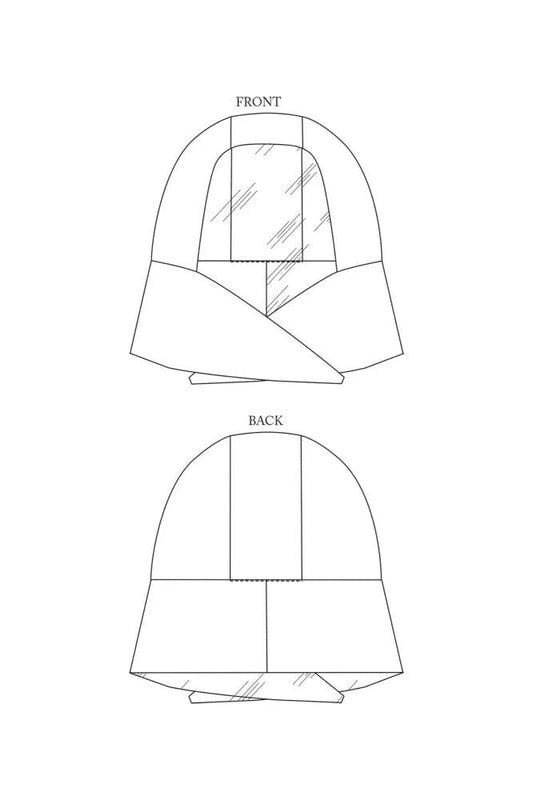 AUDREY Hood *less than 1m - PDF PATTERN - homesewn