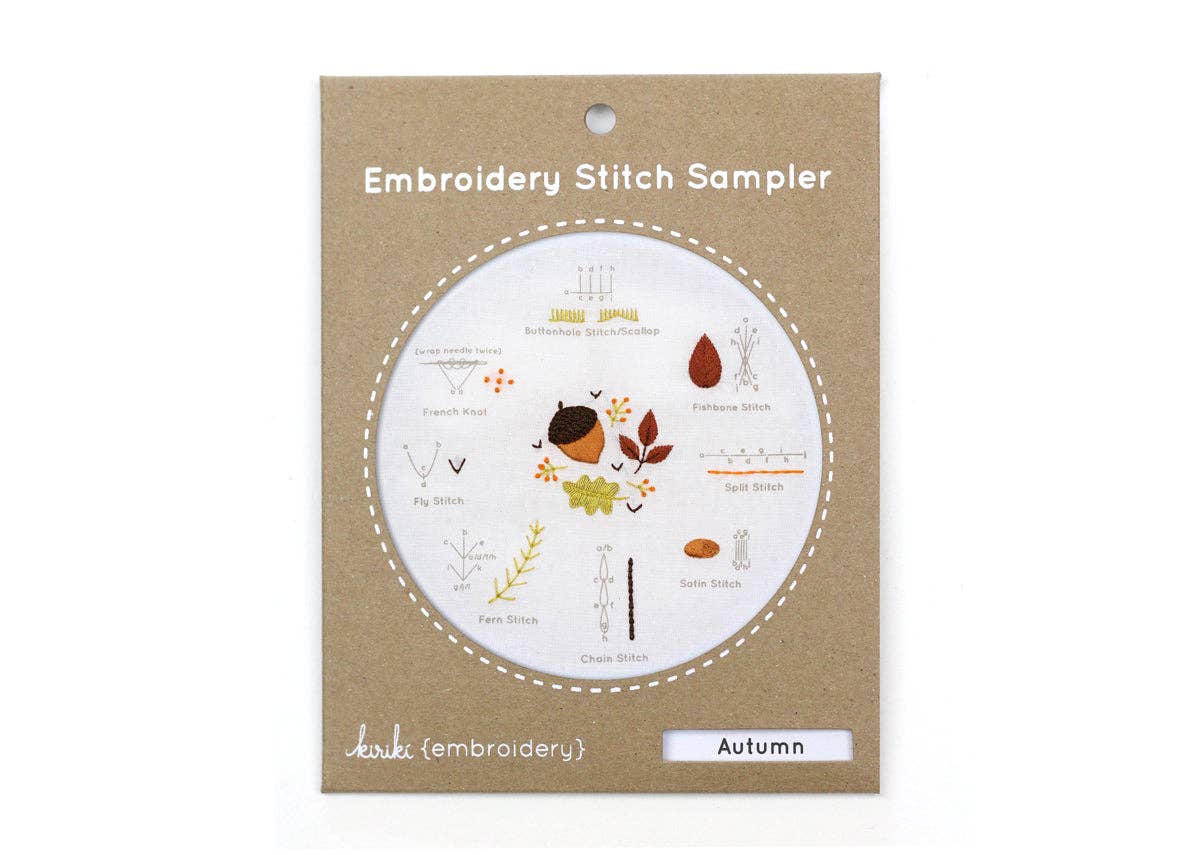 Autumn Embroidery Kit - homesewn