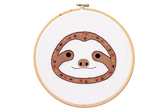 Baby Sloth - Hoop Art Kit - homesewn