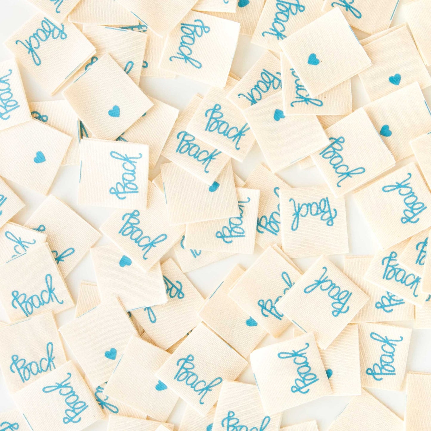 Back Organic Cotton Labels - Sewing Clothing Tags - homesewn