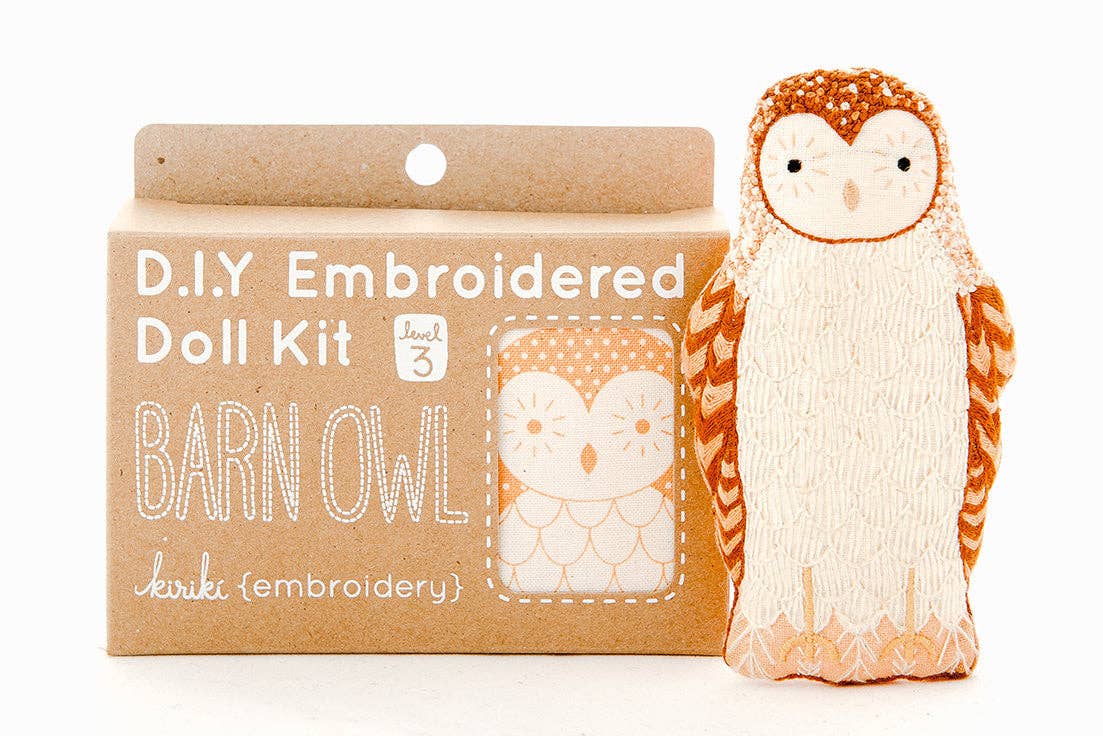 Barn Owl - Embroidery Kit - homesewn