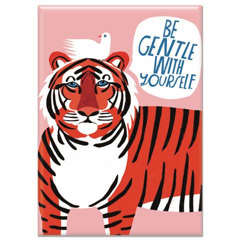 Be Gentle With Yourself Rectangle Magnet - homesewn