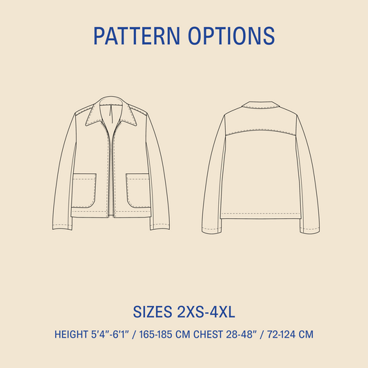 Bear jacket sewing pattern PDF DOWNLOAD - homesewn