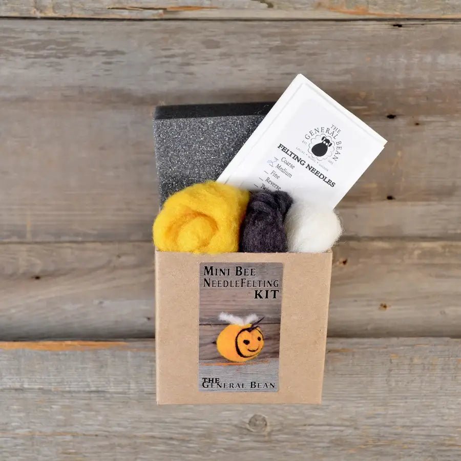 Bee Needle Felting Kit - Beginner Craft Kit - DIY Craft Kit - homesewn
