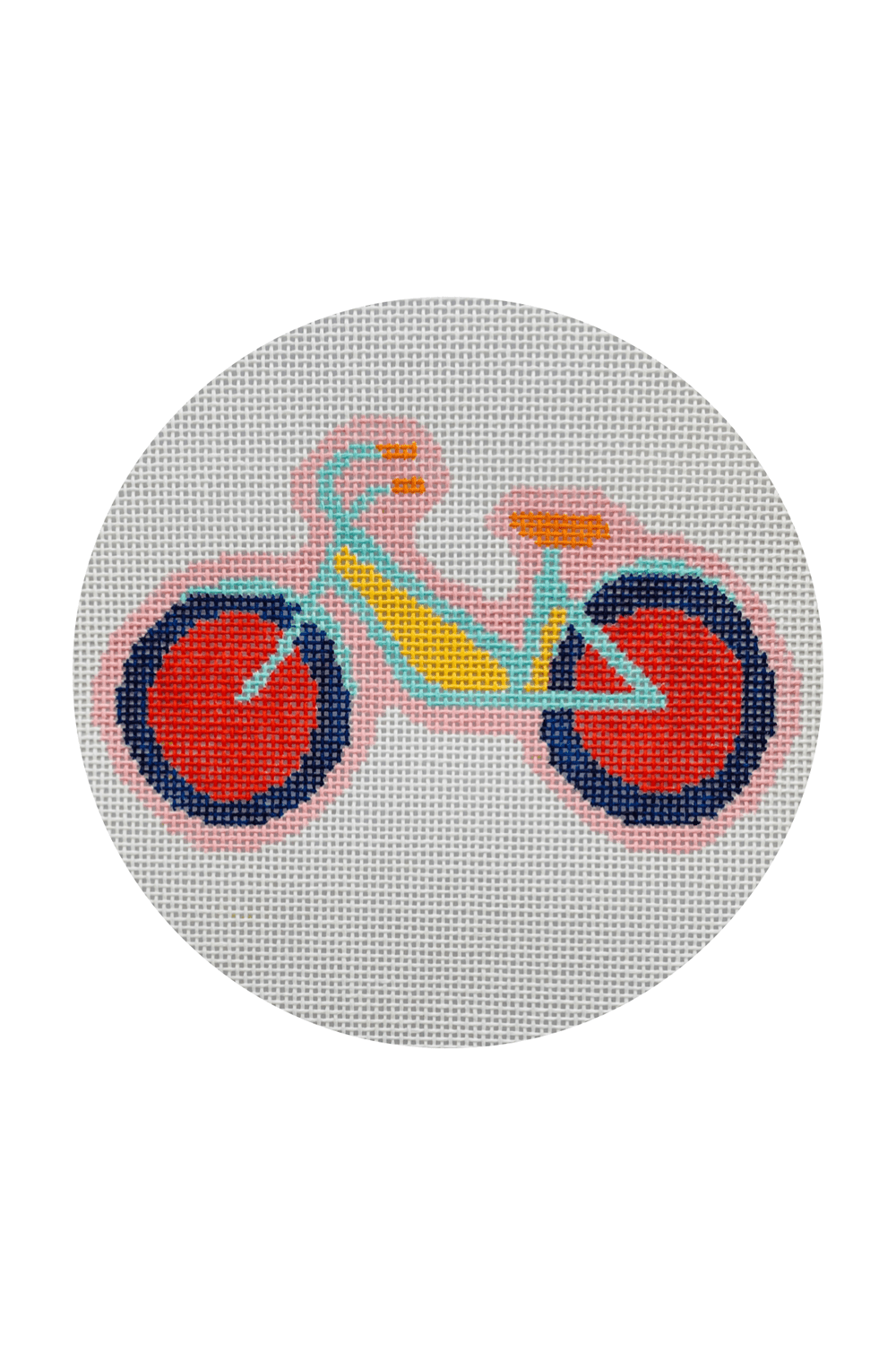 Bike - 18 mesh - Handpainted Needlepoint Canvas - homesewn