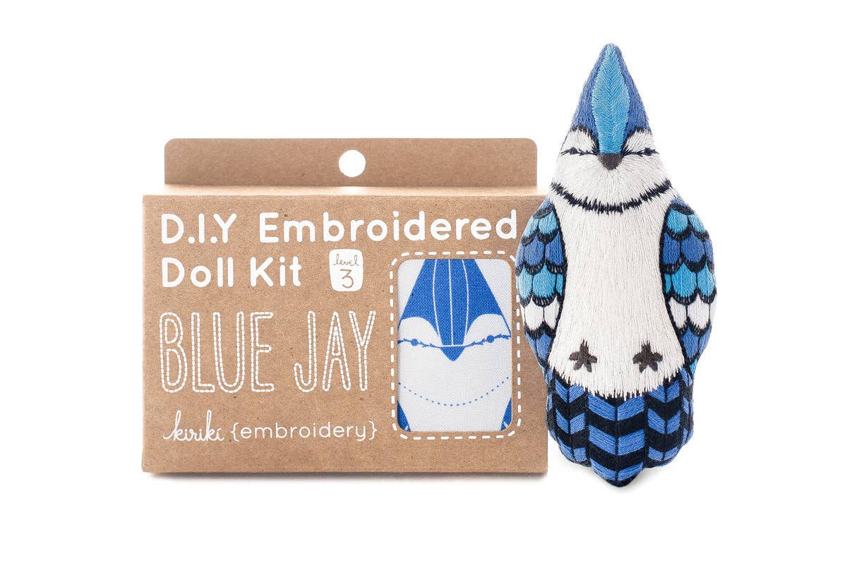 Blue Jay - Embroidery Kit - homesewn