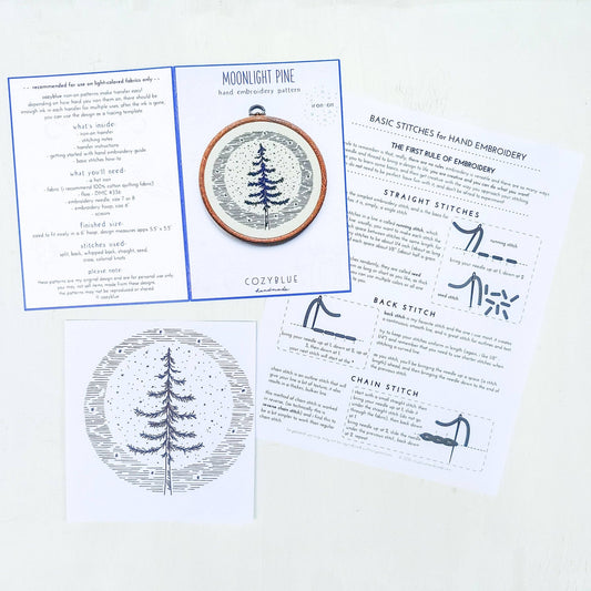 Branching out iron - on embroidery pattern - homesewn