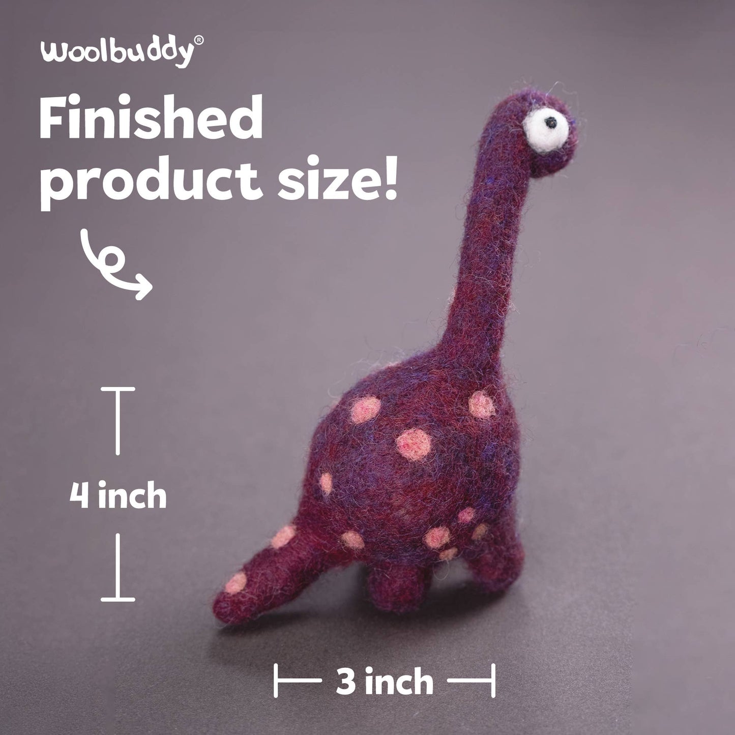 Beginner Brachiosaurus Needle Felting Kit – DIY Craft Gift