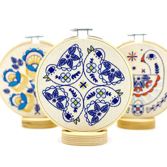 Calling Birds Complete Embroidery Kit - homesewn