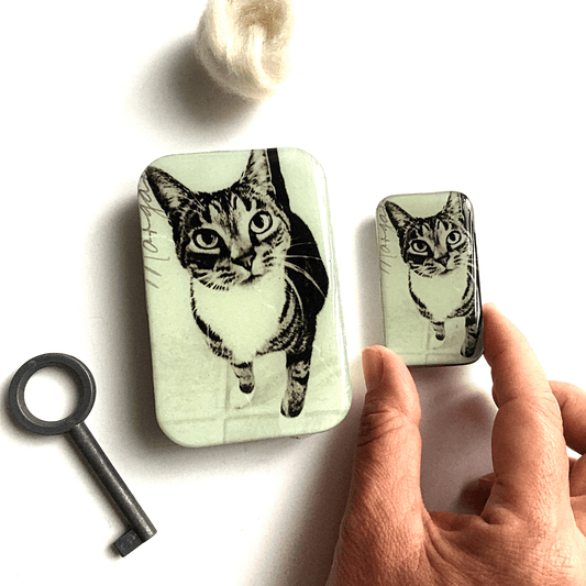 Cat Tin, Knitting Notions Tin - homesewn