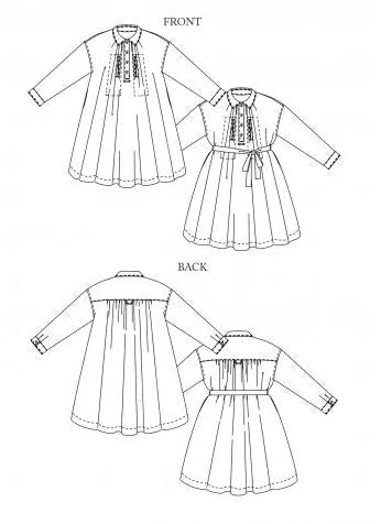 CAWLEY Dress 6-18 - PDF PATTERN - homesewn