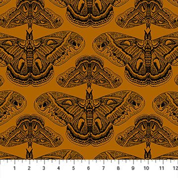 Cecropia - Saffron - Indelible Ink - QUILTING COTTON/POPLIN - homesewn