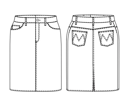 CLEMENTINE Skirt 6-18 - PDF PATTERN - homesewn