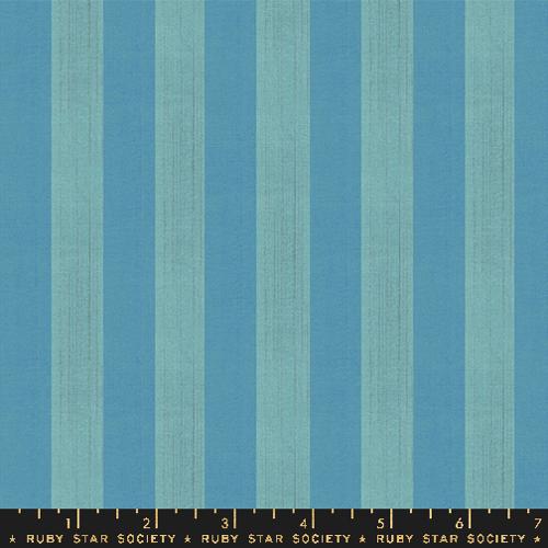 Clothesline Stripe - Warp Weft Ooh Lucky - Turquoise - homesewn