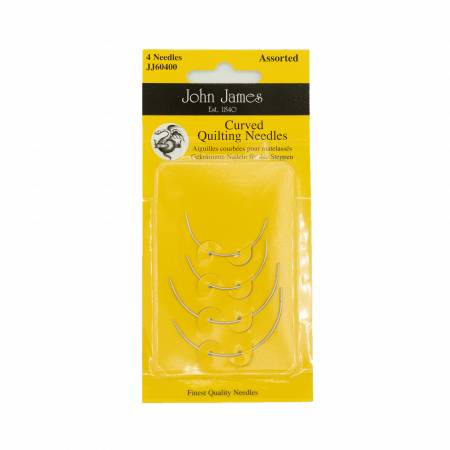 Curved Between Quilting Needles/Assorted Sized 4ct - homesewn