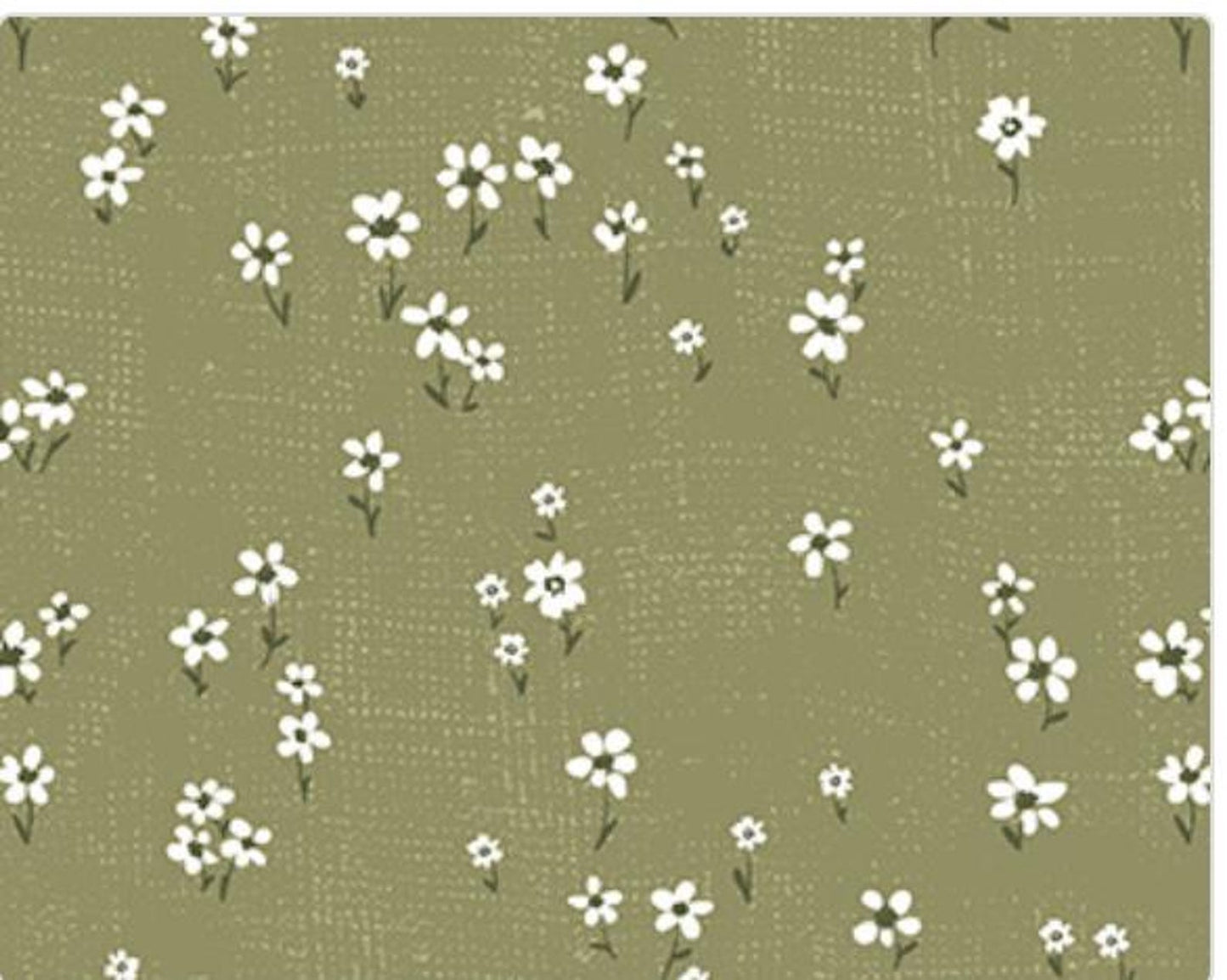 Daisies - Green - Humblebee - homesewn