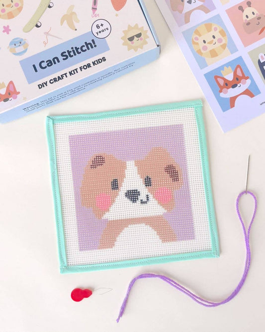 David, the Dog - Needlepoint Kit for Kids - homesewn