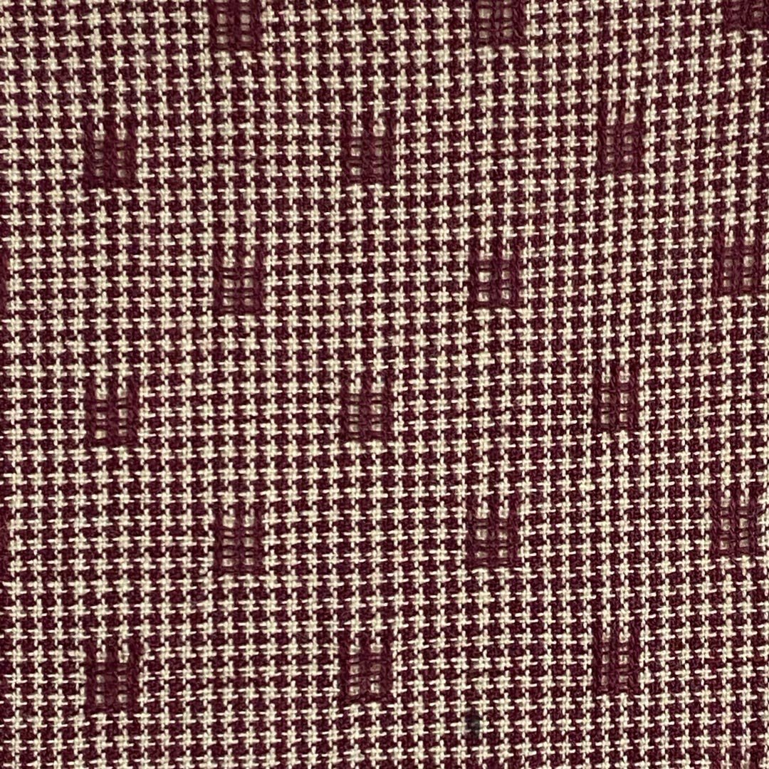 Dobby Mini Check - Barn Red - homesewn