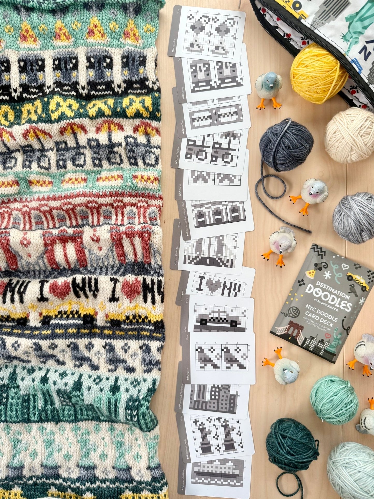 Doodle Card Deck - New York Destination NYC - homesewn