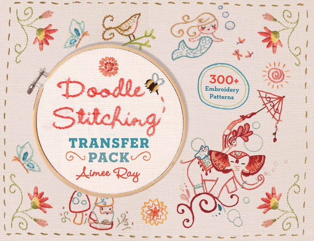 Doodle Stitching Transfer Pack - homesewn