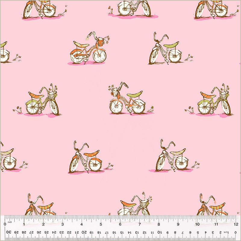 Dream Bike - Pink - Heather Ross Studio Edit - homesewn