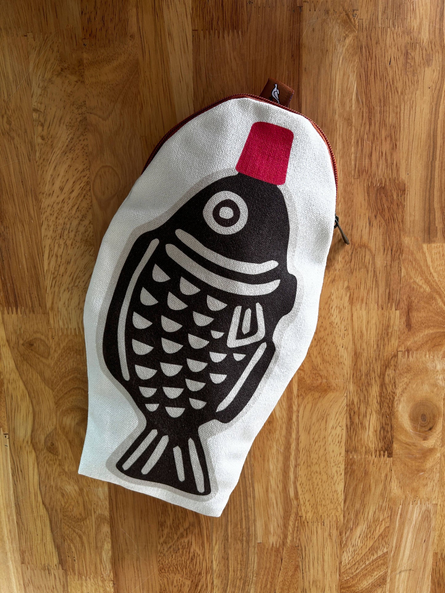 Soy Fish Canvas Zipper Pouch/Pencil Case