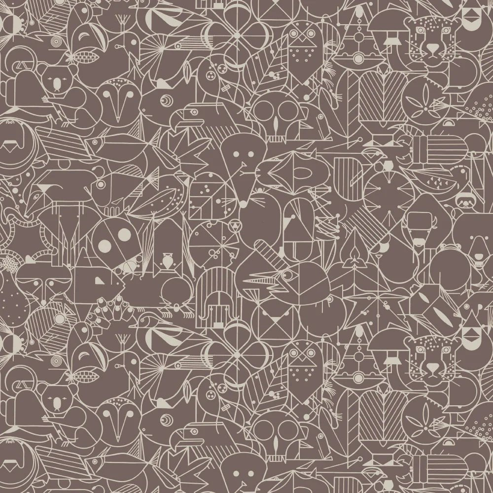 End Papers Charley Harper - Ruffled Feathers ORGANIC Poplin - homesewn