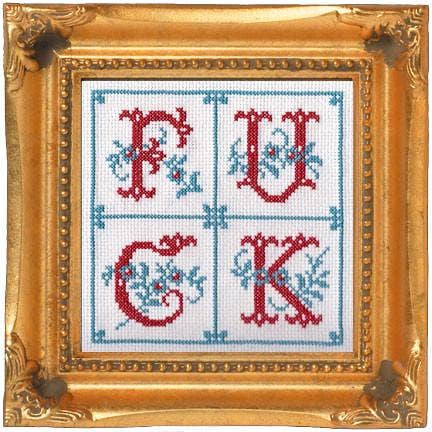 Fancy F*ck Cross Stitch Kit - homesewn