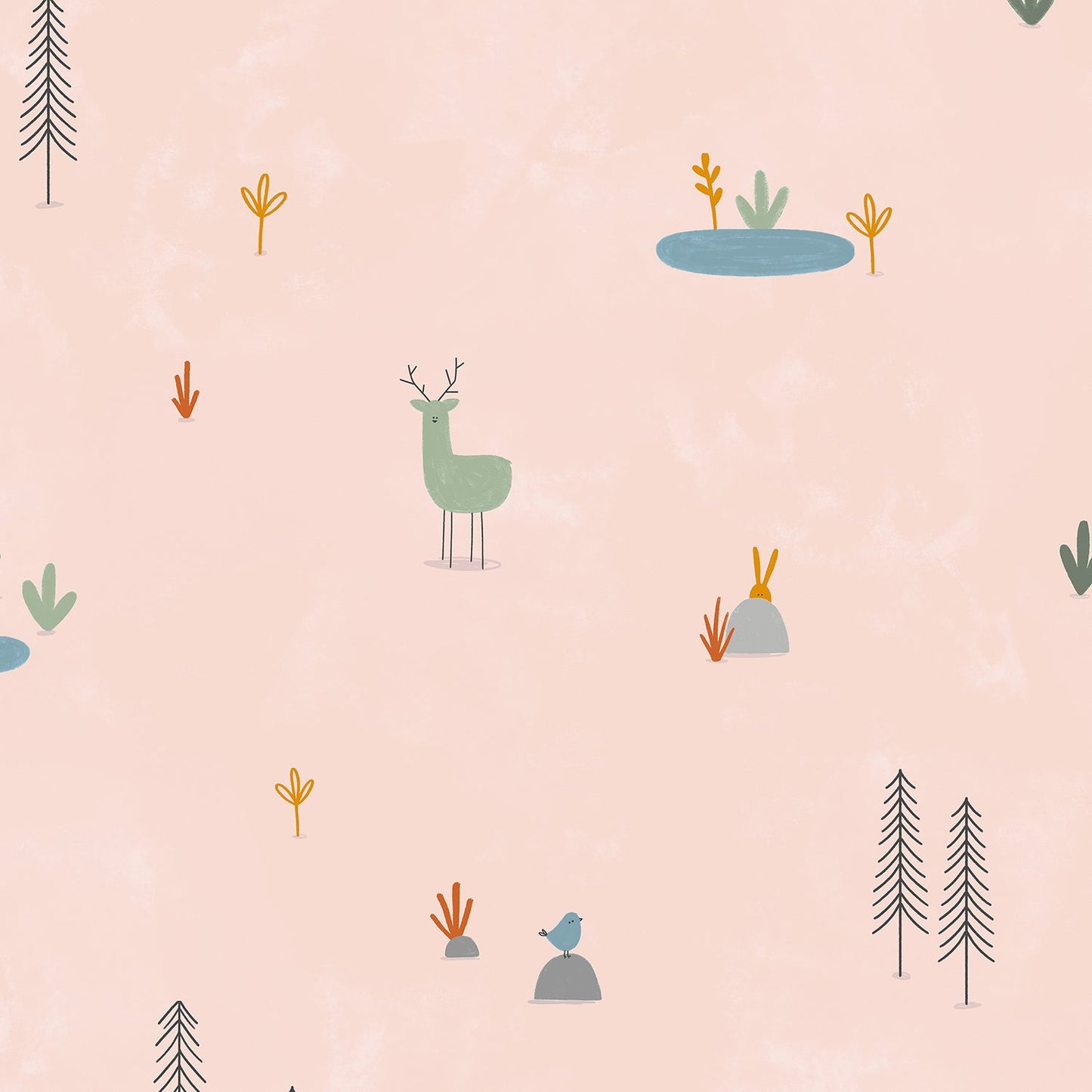 Forest Cuties - Blush - Dear Friends - homesewn