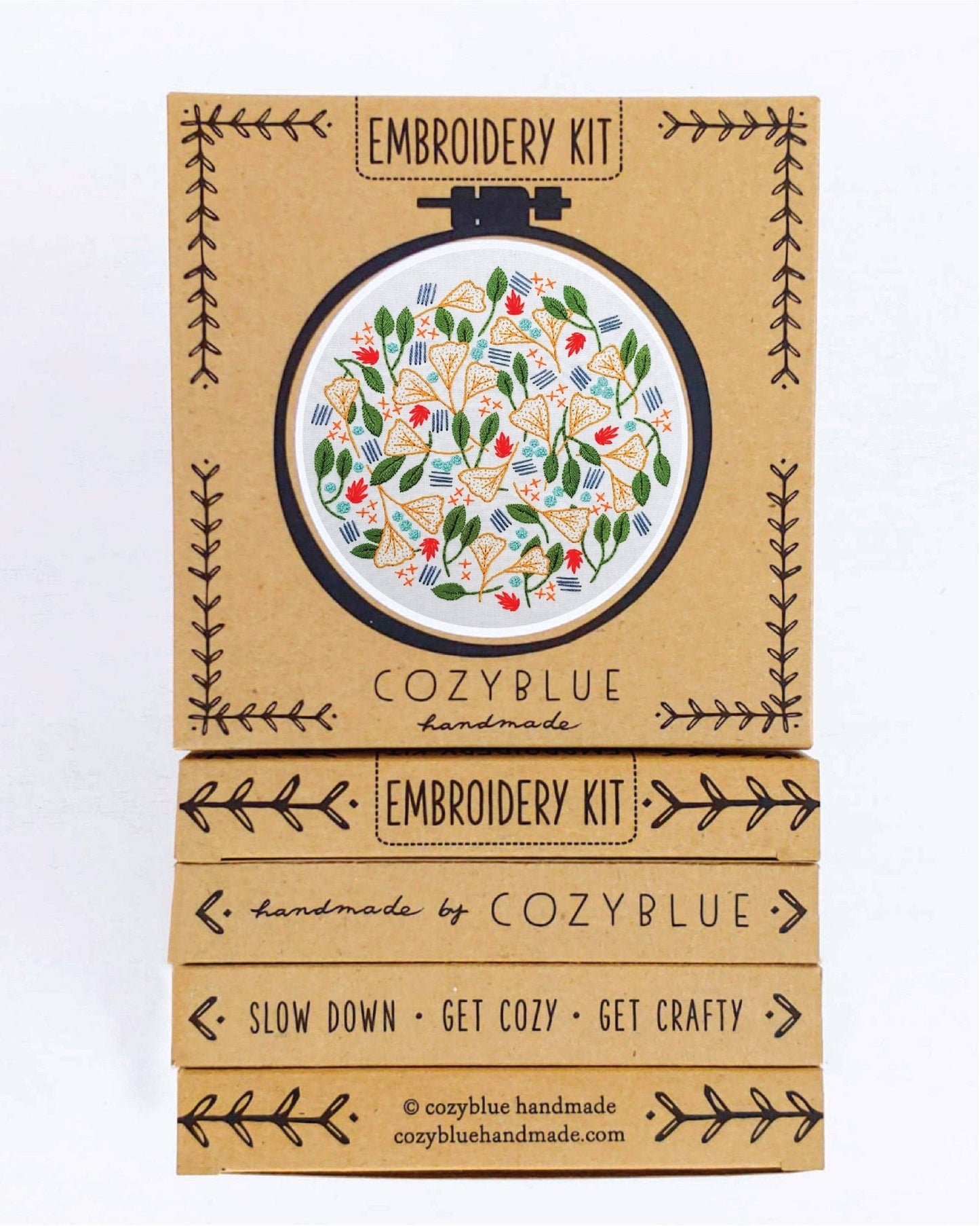 forest floor embroidery kit - homesewn