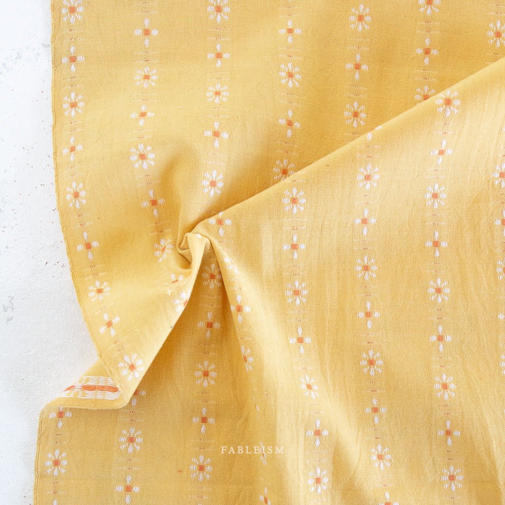 Forest Forage Daisies in Buttercup - homesewn