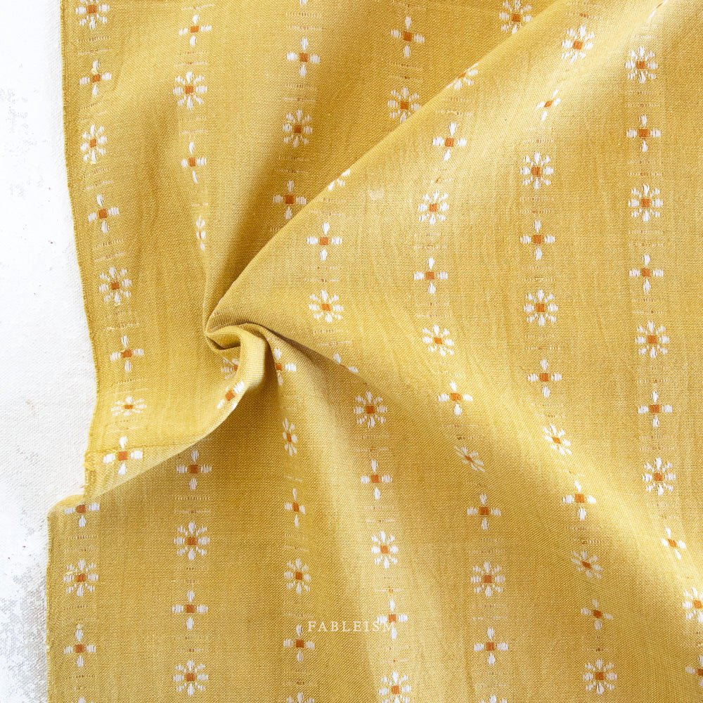 Forest Forage Daisies in Sulfur - homesewn