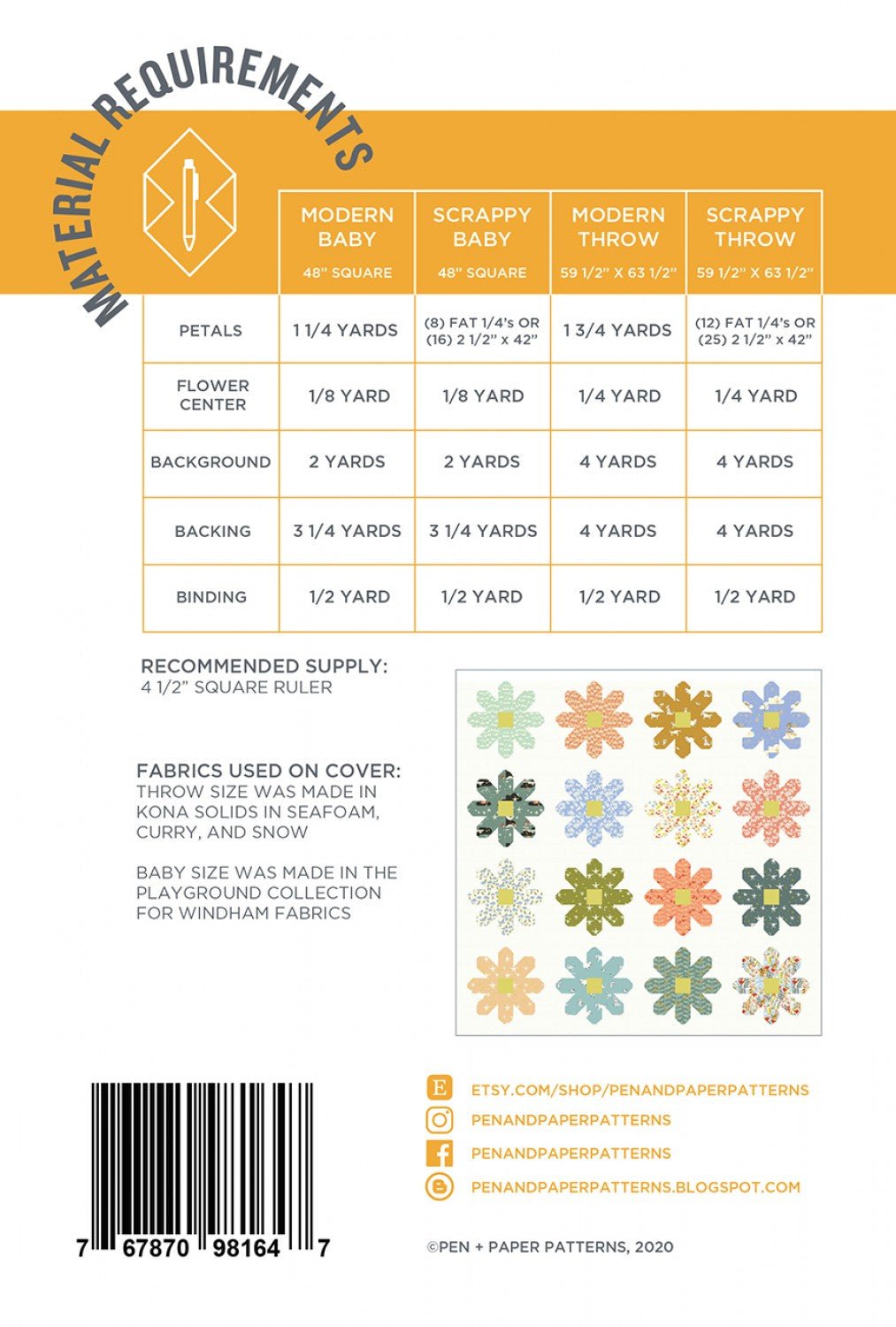 Fresh as a Daisy Quilt - homesewn
