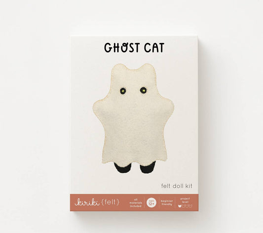 Ghost Cat Felt Doll Kit - homesewn